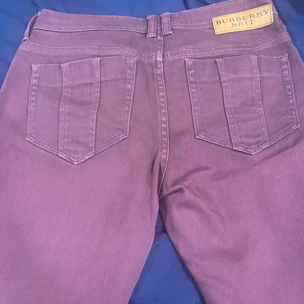 Burberry Burgundy Jeans
